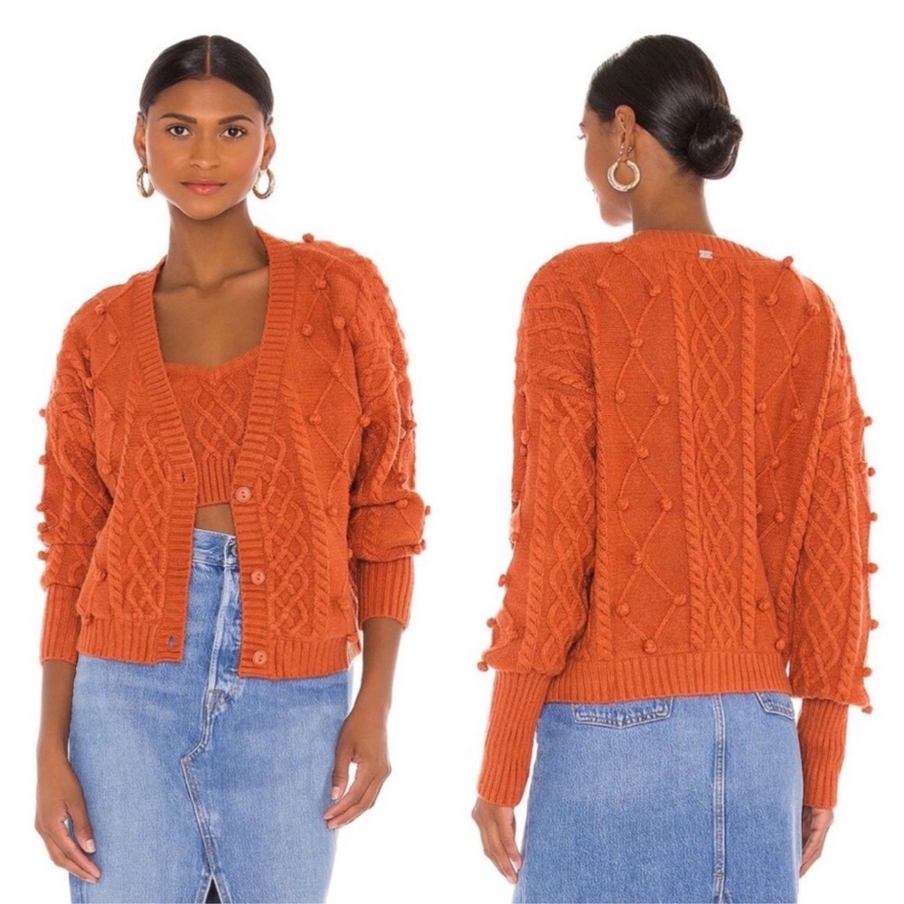 For Love And Lemons Florentina Cardigan & Cami Set